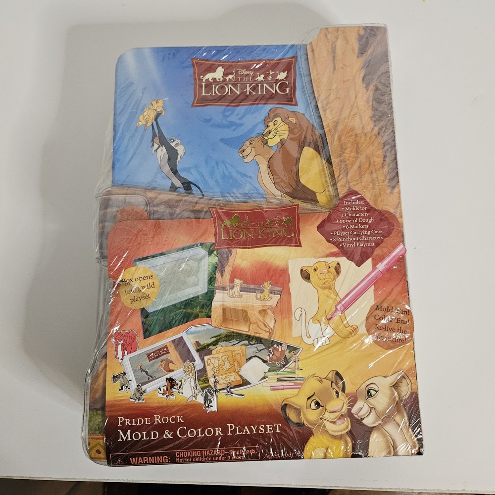 Disney The Lion King‎  Pride Rock Mold & Color Playset Vintage 2003 Sealed Simba